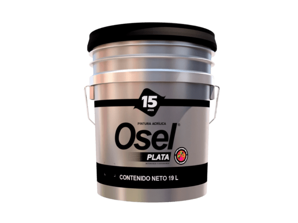 Pintura Emulsionada Acrílica Satinada Osel Plata Germinicida Base W,M,D