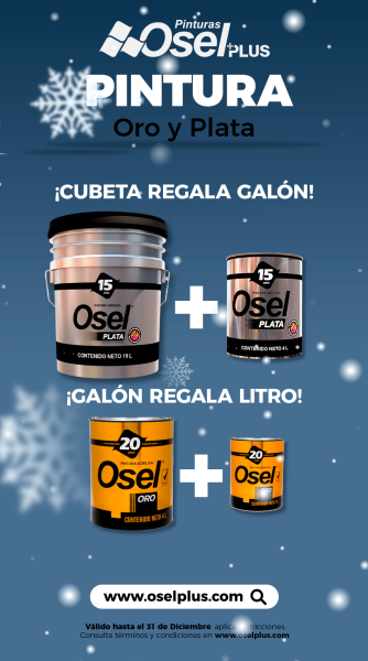 PINTURA ORO Y PLATA OSEL+